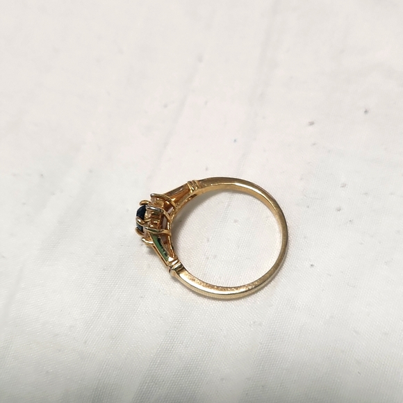 Gold plated Saphire with Rinestones 8 - Picture 4 of 7